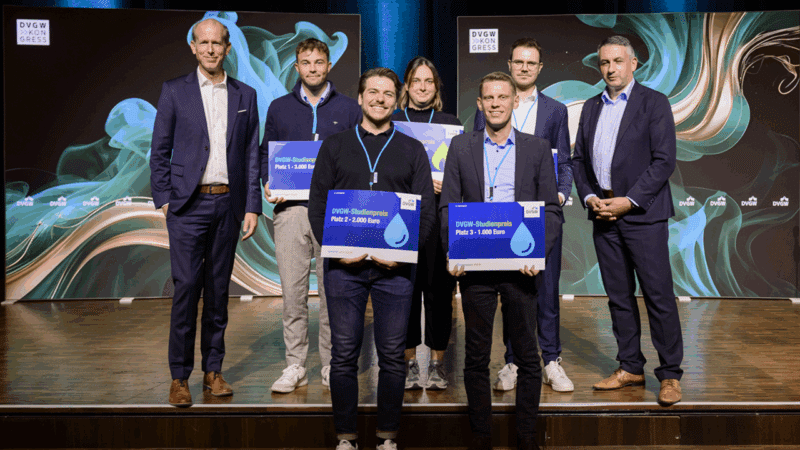IWW-Masterarbeit erhält zweiten Platz des DVGW-Studienpreises Wasser 2025