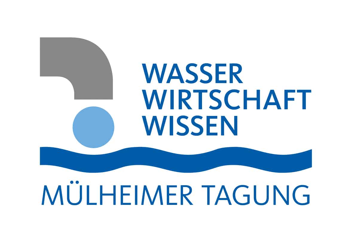 Logo der Mülheimer Tagung mit dem Text Wasser Wirtschaft Wissen